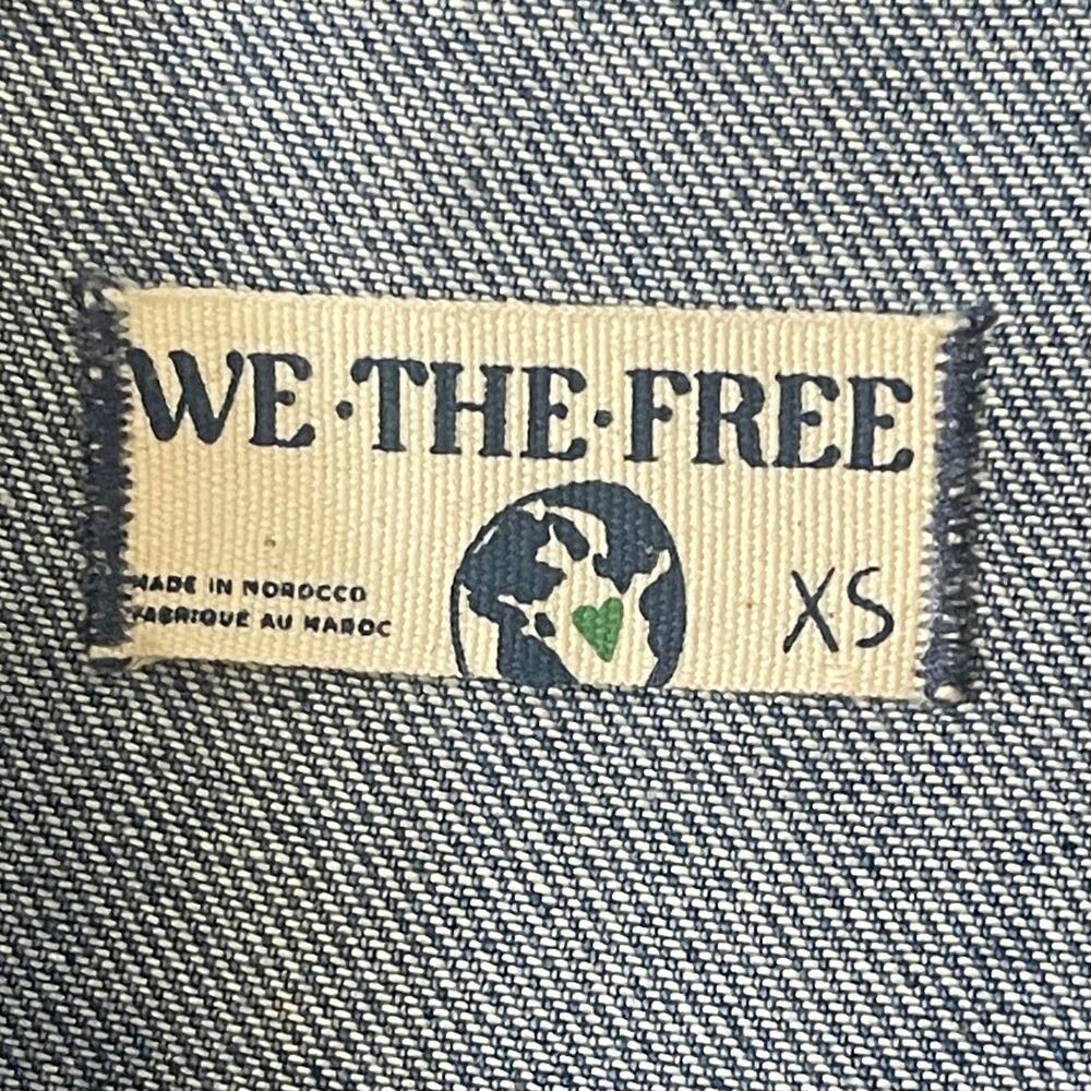 Free People We The Free Townes Denim Jumpsuit - Coverall - Blue - Size XS - Picture 10 of 12
